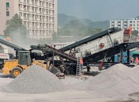 浙江建筑垃圾处理厂买进移动破碎机助力建筑垃圾回收利用