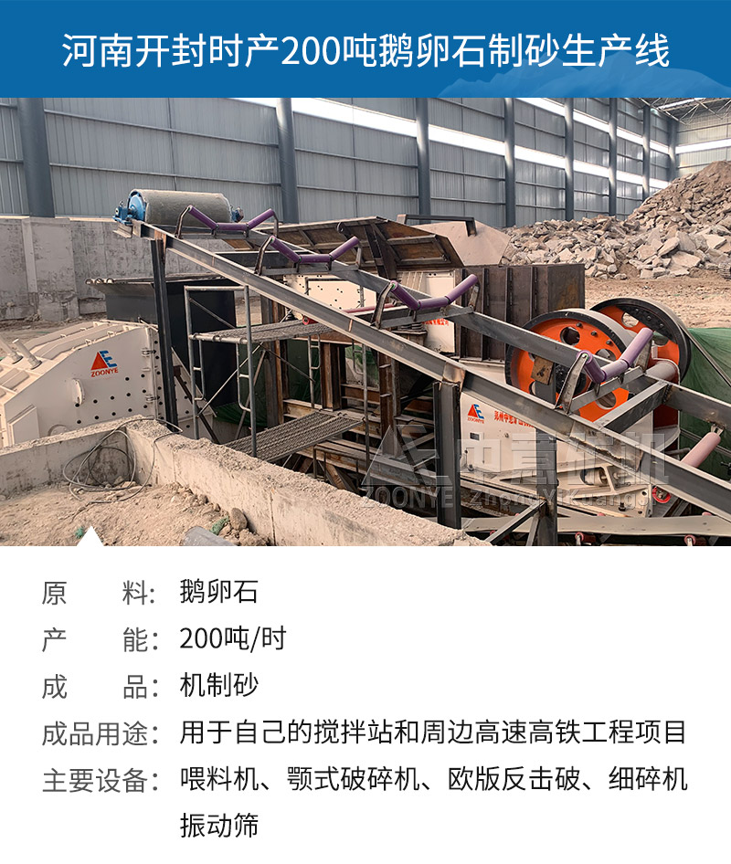 河南开封砂石料生产线项目