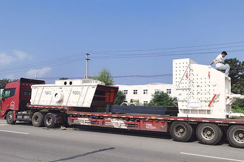 时产190吨建筑垃圾处理设备固定式生产线发往浙江