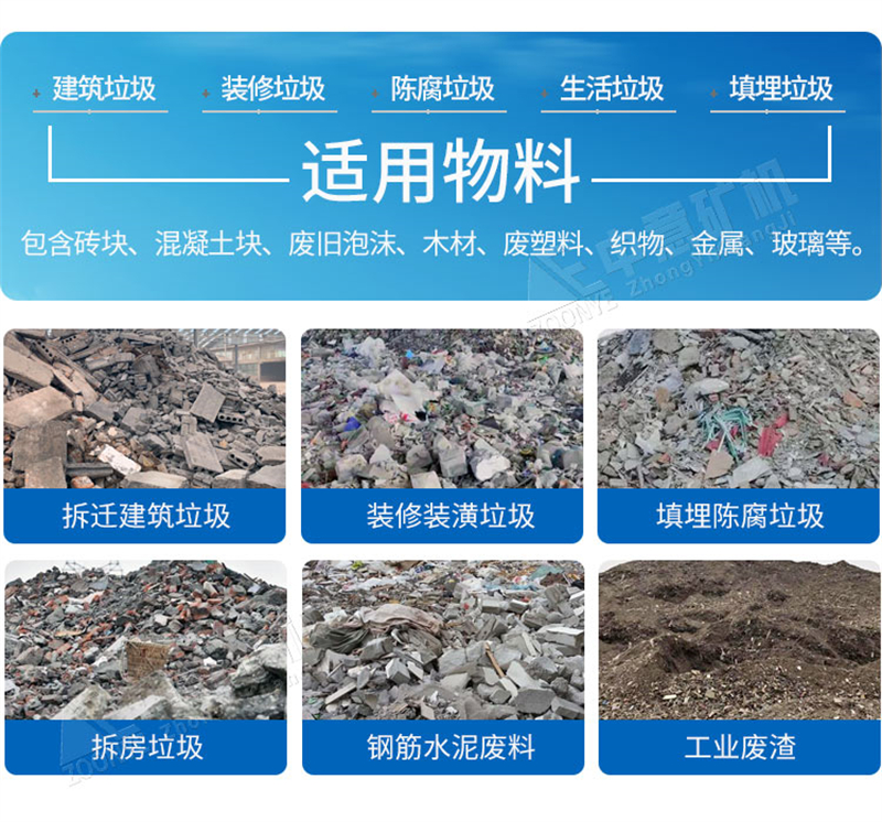 陈腐垃圾适用物料